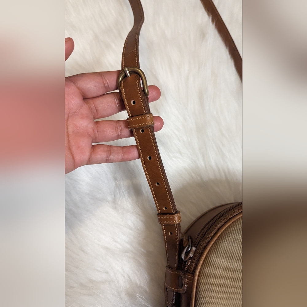 Beautiful 1989 Rare Vintage leather round cylinder shoulder/crossbody purse - Picture 5 of 13